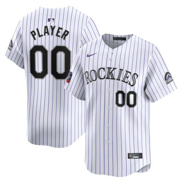 Colorado Rockies Nike 2024 MLB World Tour Mexico City Series Home Limited Pick-A-Player Jersey - White