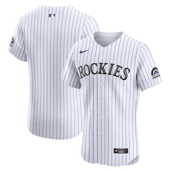 Colorado Rockies Nike Home Elite Jersey - White