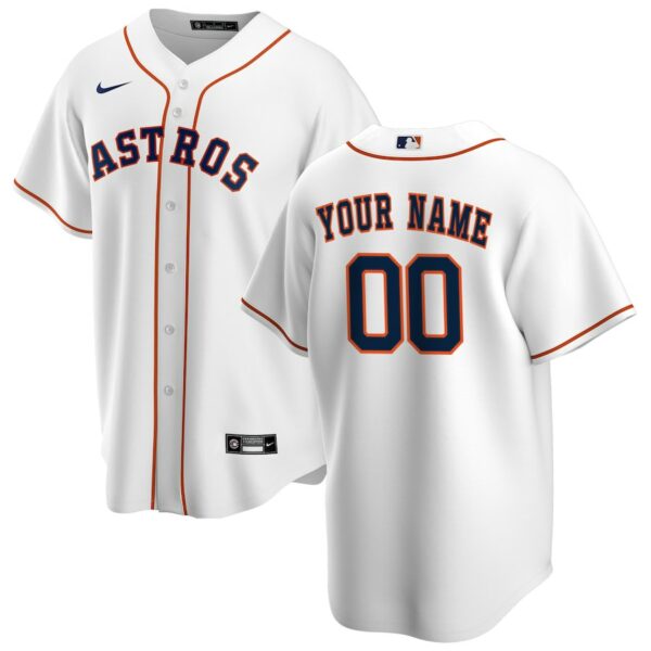 Houston Astros Nike Home Replica Custom Jersey - White