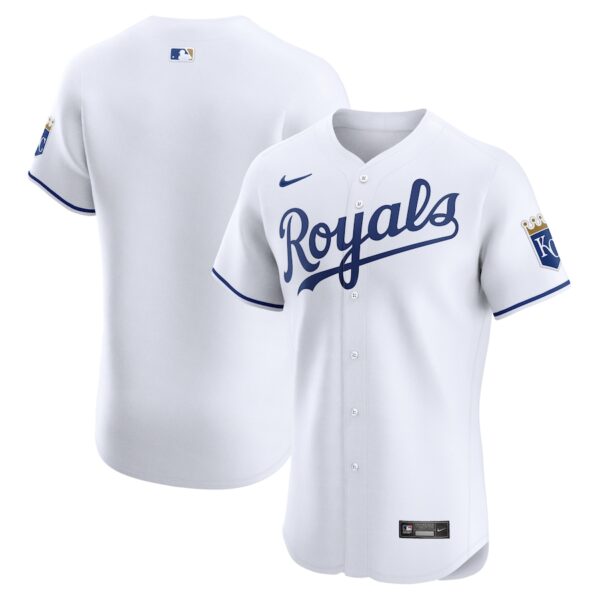 Kansas City Royals Nike Home Elite Jersey - White