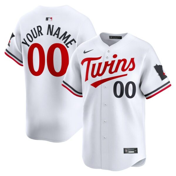 Minnesota Twins Nike Home Limited Custom Jersey - White