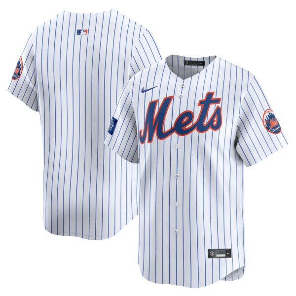 New York Mets Nike 2024 MLB World Tour London Series Home Limited Jersey - White