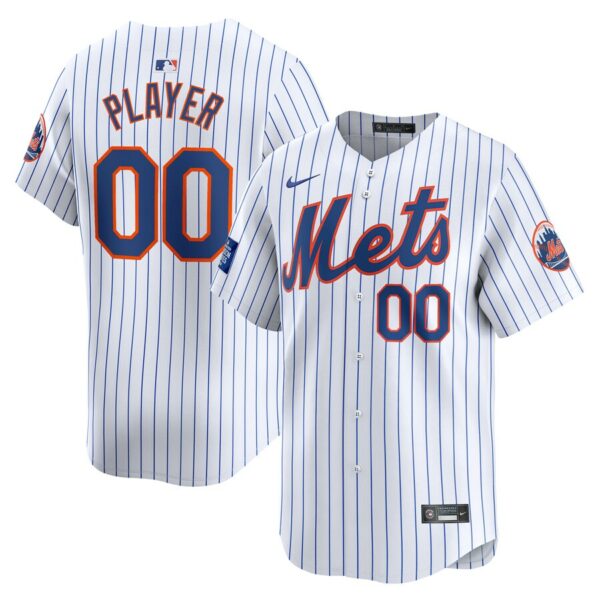 New York Mets Nike 2024 MLB World Tour London Series Home Pick-A-Player Limited Jersey - White