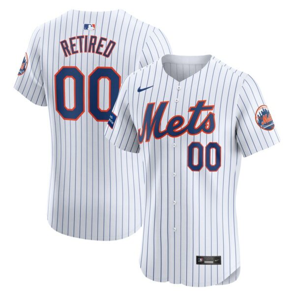 New York Mets Nike Home Elite Pick-A-Player Retired Roster Patch Jersey - White