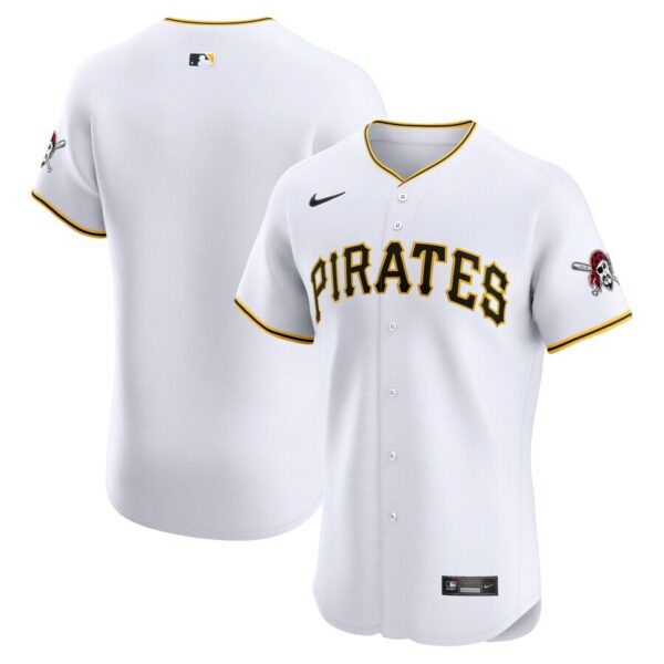 Pittsburgh Pirates Nike Home Elite Jersey - White