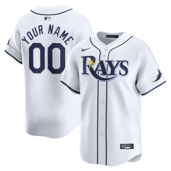 Tampa Bay Rays Nike Home Limited Custom Jersey - White