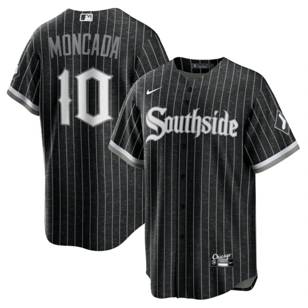 Yoan Moncada Chicago White Sox Nike City Connect Replica Player Jersey - Black