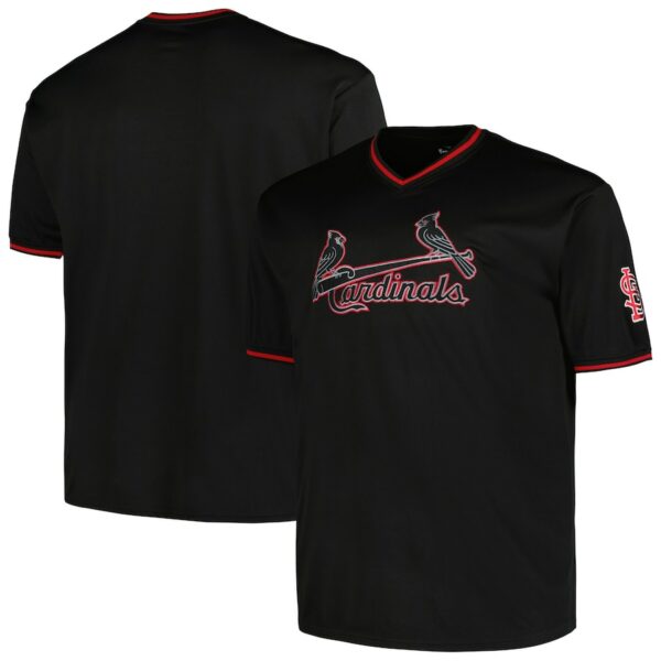 St. Louis Cardinals Profile Big & Tall Pop Fashion Jersey - Black