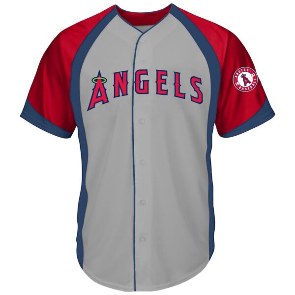 Los Angeles Angels Profile Big & Tall Colorblock Team Fashion Jersey - Gray