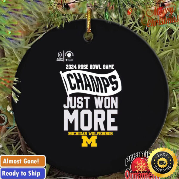 Michigan Wolverines 2024 Rose Bowl game champs just won more ornament