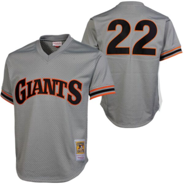 Mitchell & Ness Will Clark San Francisco Giants 1989 Cooperstown Collection Batting Practice Jersey - Gray