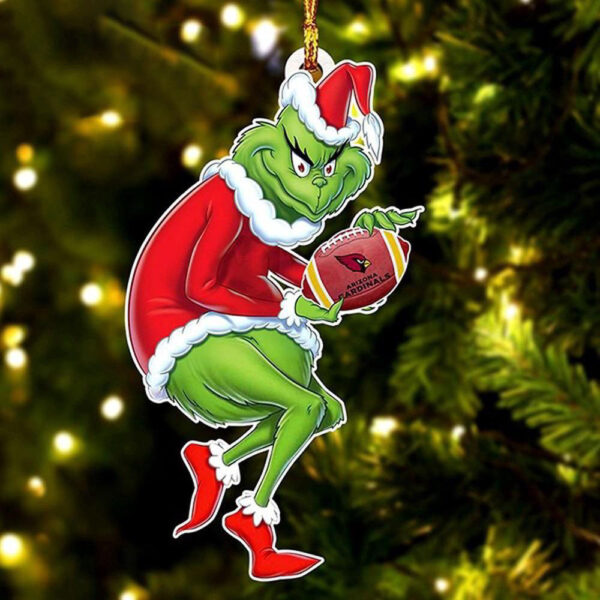 NFL Arizona Cardinals Grinch Stole Christmas Tree Ornament Decoration