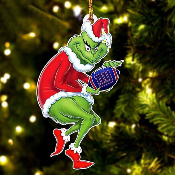 NFL New York Giants Grinch Stole Christmas Tree Ornament Decoration