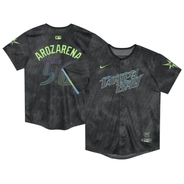 Randy Arozarena Tampa Bay Rays Nike Preschool 2024 City Connect Limited Player Jersey - Charcoal