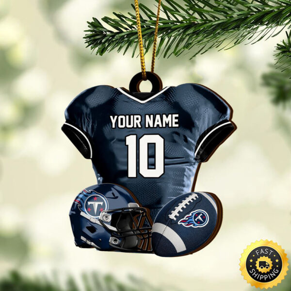 Tennessee Titans NFL Sport Ornament Custom Name And Number