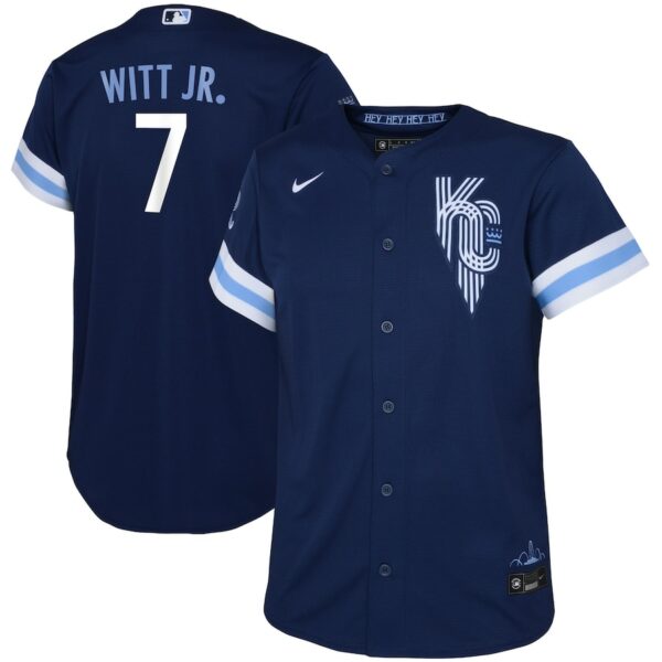 Bobby Witt Jr. Kansas City Royals Nike Toddler City Connect Replica Player Jersey - Navy