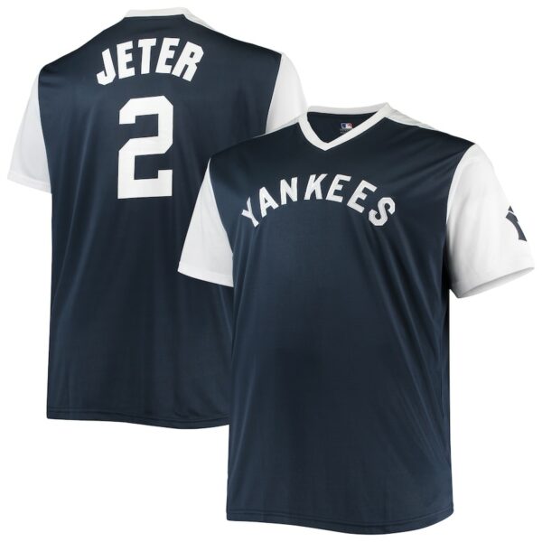 Derek Jeter New York Yankees Cooperstown Collection Replica Player Jersey - Navy/White