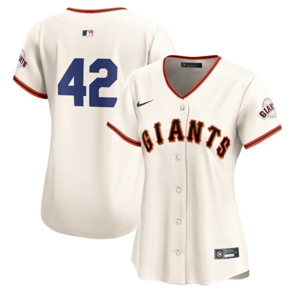 San Francisco Giants Nike Women's 2024 Jackie Robinson Day Home Limited Jersey - Cream