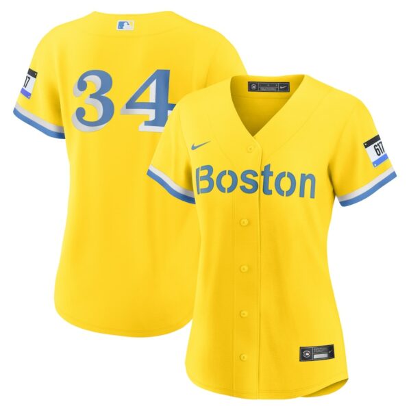 David Ortiz Boston Red Sox Nike Women's City Connect Replica Player Jersey - Gold