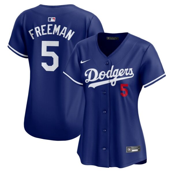 Freddie Freeman Los Angeles Dodgers Nike Women's Alternate Limited Player Jersey - Royal