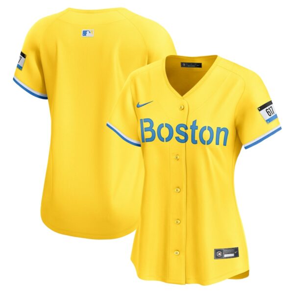 Boston Red Sox Nike Women's City Connect Limited Jersey - Gold