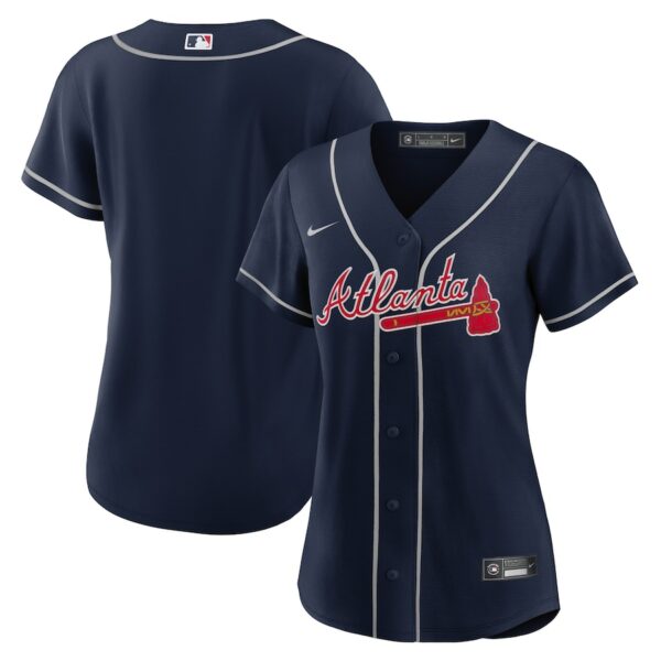 Atlanta Braves Nike Women's Alternate Replica Team Jersey - Navy