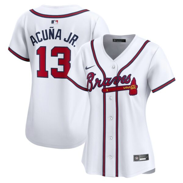 Ronald Acuna Atlanta Braves Nike Women's Home Limited Player Jersey - White