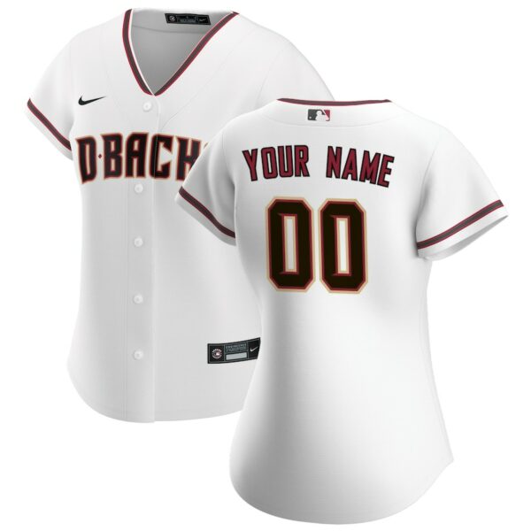 Arizona Diamondbacks Nike Women's Home Replica Custom Jersey - White