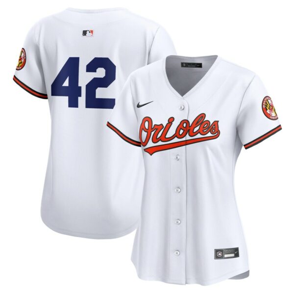 Baltimore Orioles Nike Women's 2024 Jackie Robinson Day Home Limited Jersey - White