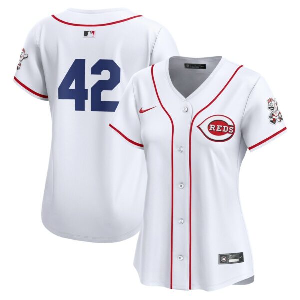 Cincinnati Reds Nike Women's 2024 Jackie Robinson Day Home Limited Jersey - White