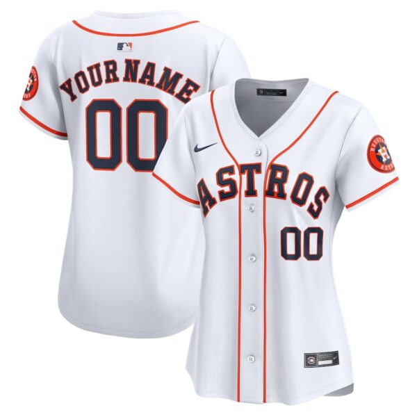 Houston Astros Nike Women's Home Limited Custom Jersey - White