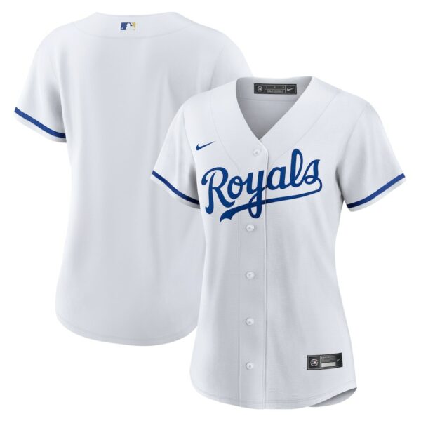 Kansas City Royals Nike Women's Home Blank Replica Jersey - White