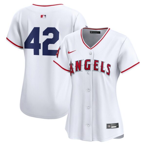 Los Angeles Angels Nike Women's 2024 Jackie Robinson Day Home Limited Jersey - White