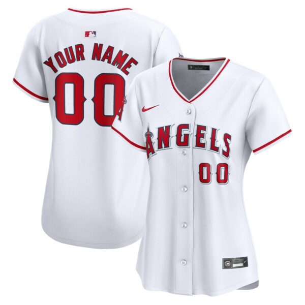 Los Angeles Angels Nike Women's Home Limited Custom Jersey - White