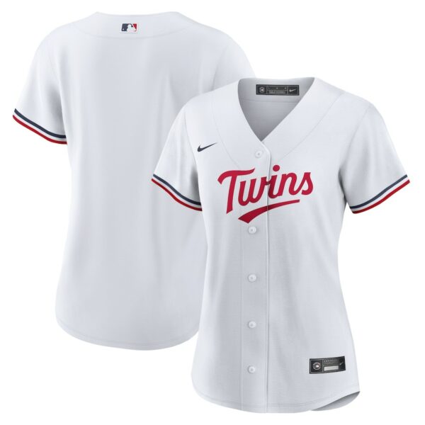 Minnesota Twins Nike Women's Home Replica Team Logo Jersey - White