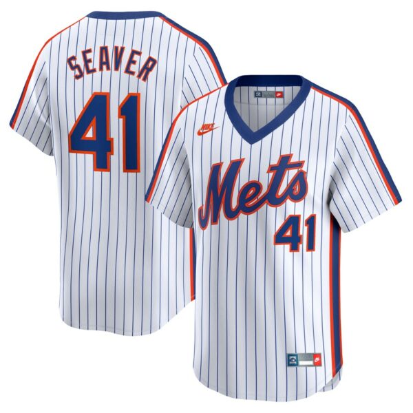 New York Mets Nike Women's Tom Seaver Throwback Cooperstown Limited Jersey - White