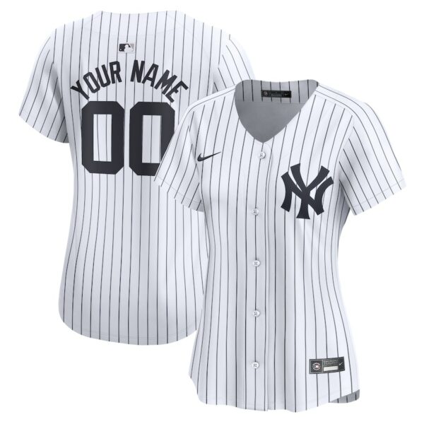 New York Yankees Nike Women's Home Limited Custom Jersey - White