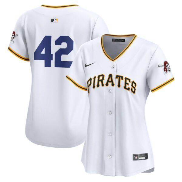 Pittsburgh Pirates Nike Women's 2024 Jackie Robinson Day Home Limited Jersey - White