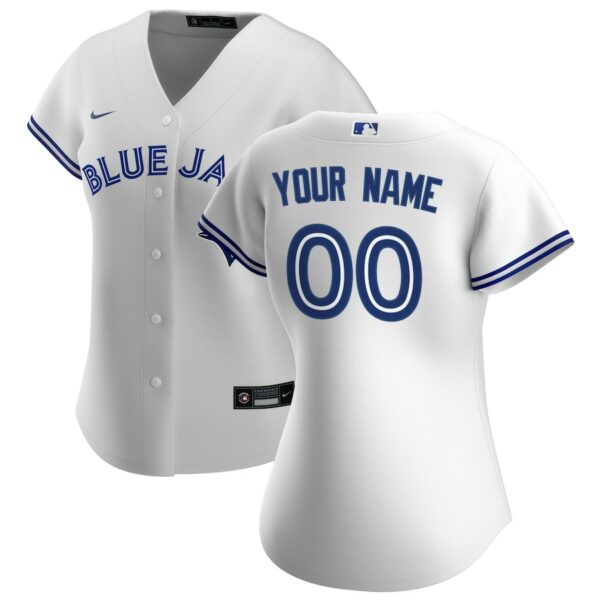 Toronto Blue Jays Nike Women's Home Replica Custom Jersey - White