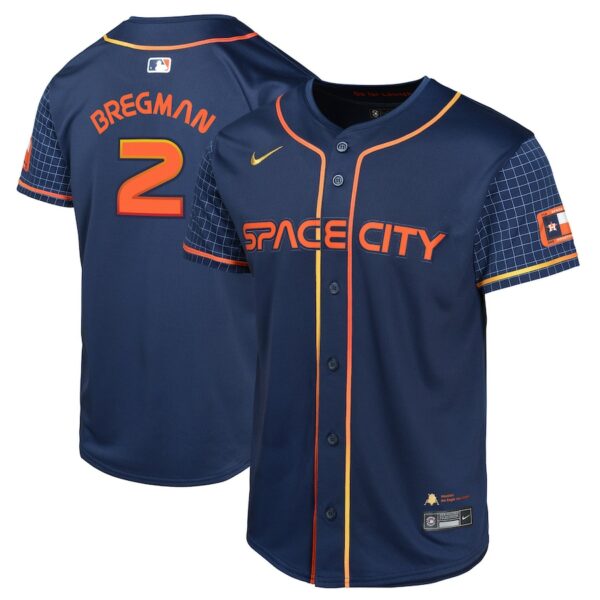 Alex Bregman Houston Astros Nike Youth City Connect Limited Player Jersey - Navy