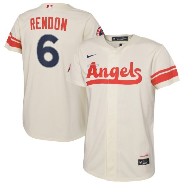 Anthony Rendon Los Angeles Angels Nike Youth City Connect Replica Player Jersey - Cream