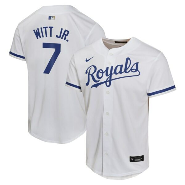 Bobby Witt Jr. Kansas City Royals Nike Youth Home Game Player Jersey - White