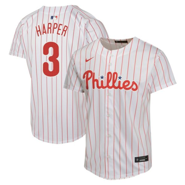 Bryce Harper Philadelphia Phillies Nike Youth Home Game Player Jersey - White