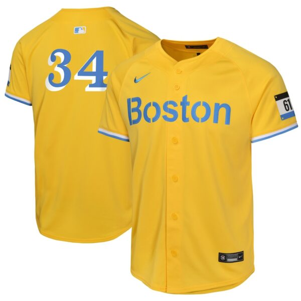 David Ortiz Boston Red Sox Nike Youth City Connect Limited Player Jersey - Gold