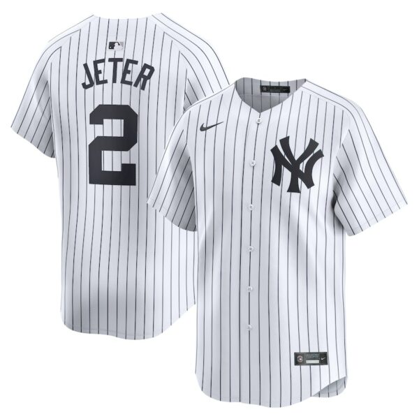 Derek Jeter New York Yankees Nike Youth Home Limited Player Jersey - White