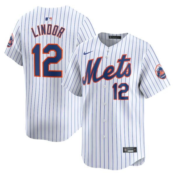 Francisco Lindor New York Mets Nike Youth Home Limited Player Jersey - White