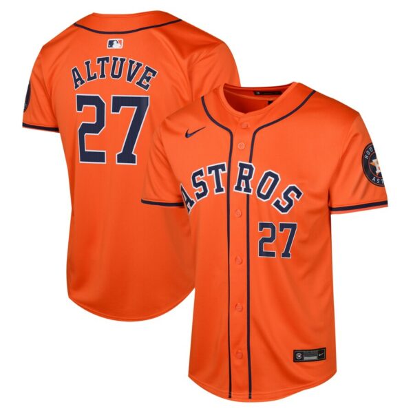 Jose Altuve Houston Astros Nike Youth Alternate Limited Player Jersey - Orange