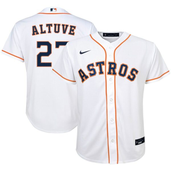 Jose Altuve Houston Astros Nike Youth Alternate Replica Player Jersey - White