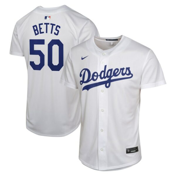 Mookie Betts Los Angeles Dodgers Nike Youth Home Game Player Jersey - White