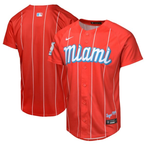 Miami Marlins Nike Youth City Connect Limited Jersey - Red